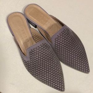 HIspanitas Suede Mule Color Lavender Size 8 New